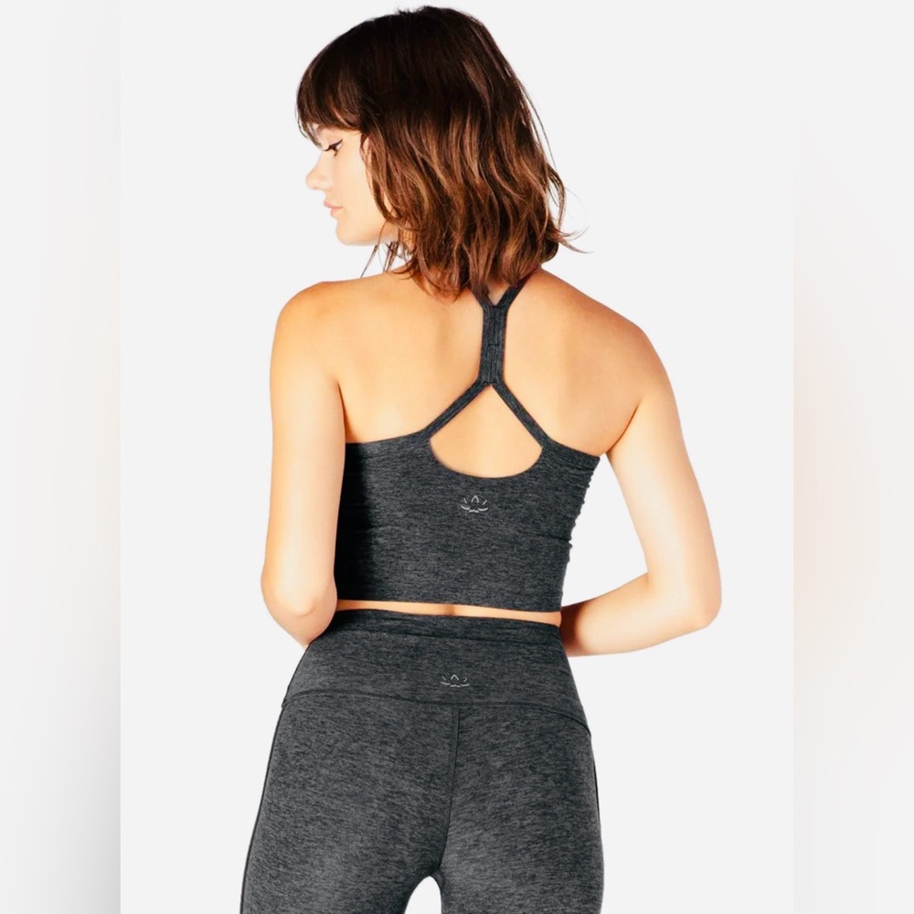 Beyond Yoga Charcoal Top and Leggings size XS